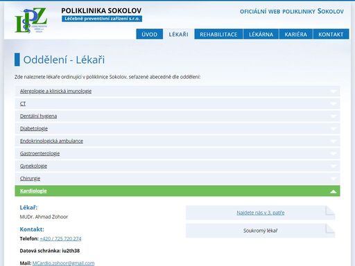 léčebně preventivní zařízení (lpz) - oficiální stránky polikliniky sokolov