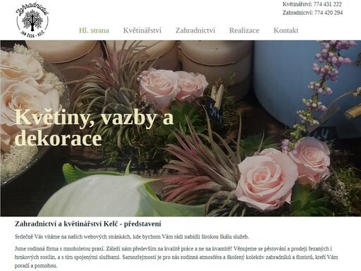 zahradnictví a květinářství jan čech - kelč