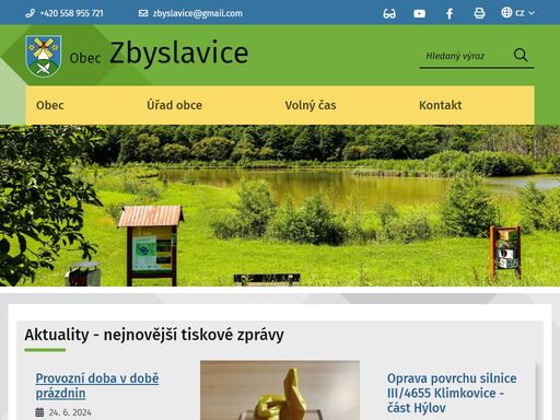 oficiální stránky obce zbyslavice