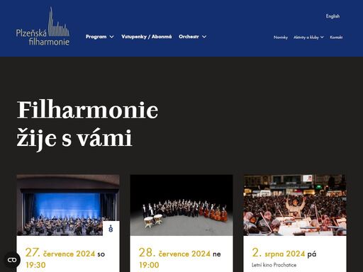 oficiální stránky plzeňské filharmonie. novinky, abonentní koncerty a ostatní vystoupení, vstupenky.