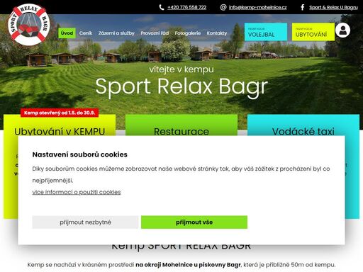 kemp mohelnice sport relax bagr