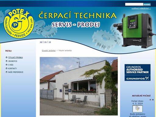 www.cerpadla-potex.cz