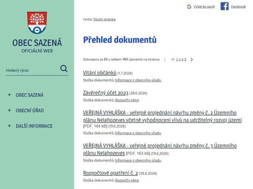 www.sazena.cz