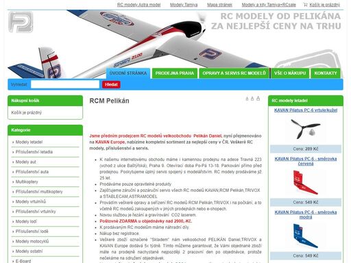 rcm pelikán - kompletní nabídka rc modelů od rcm pelikán se slevou 8 % na celý sortiment zboží.