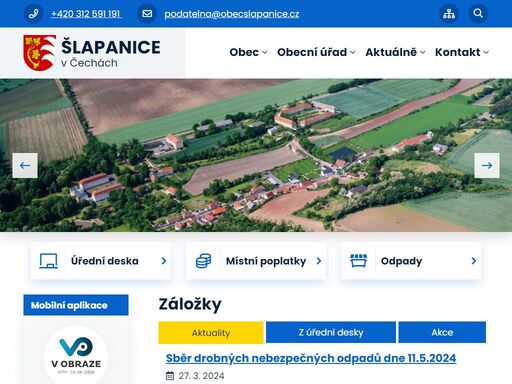 www.obecslapanice.cz