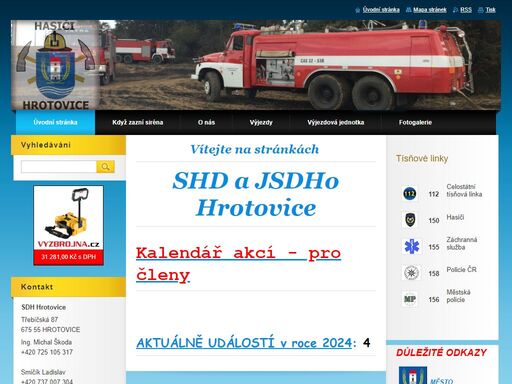 www.hasici-hrotovice.cz
