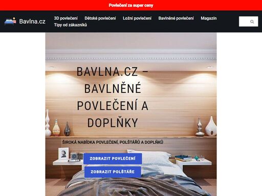 bavlna.cz - informační portál o bavlněném povlečení a kvalitním spánku. na našem webu naleznete kvalitní bavlněné povlečení i 3d povlečení.