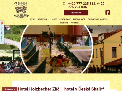 chystáte se objevovat krásy východních čech a hledáte ubytování nedaleko babiččina údolí, ratibořického zámku? ubytujte se v hotelu holzbecher v české skalici. hotel holzbecher.