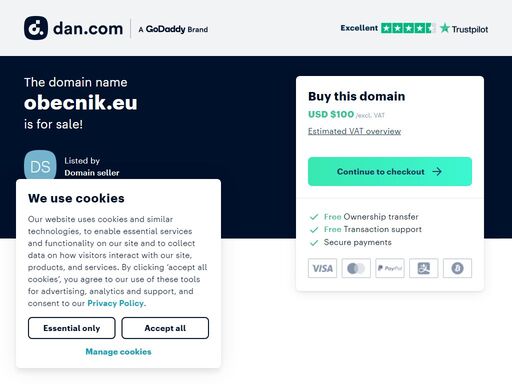 the domain name obecnik.eu is for sale. make an offer or buy it now at a set price.