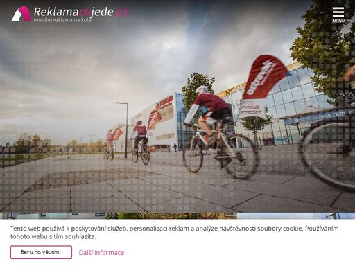 reklamacojede.cz | mobilní reklamní kampaň na kole kdekoliv a kdykoliv.
