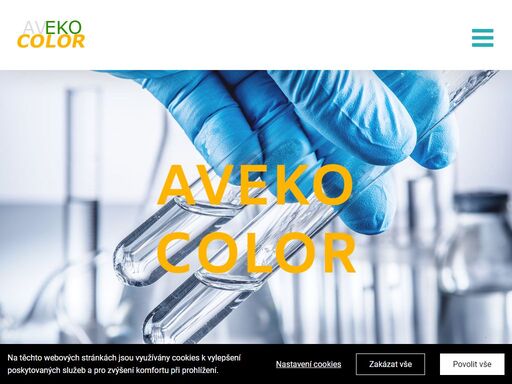 aveko color - společnost av eko-color s.r.o. byla založena v r.1997. činnost byla zahájena v oblasti silikátů – vodním sklem sodným a draselným počínaje, přes koloidní a srážené oxidy křemičité až po výrobu speciálních pojiv na bázi silikátů. na tuto oblast velice brzo navázala výroba antikorozních pigmentů.