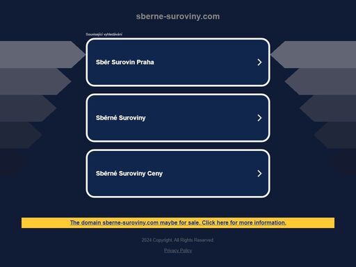 www.sberne-suroviny.com