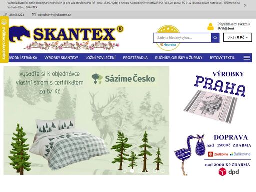 český výrobce skantex.cz kvalitních produktů pro vaši ložnici - naše produkty se vyznačují vysokým pohodlím a odolností.