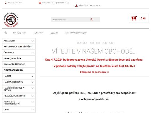 eobchod s výrobky pro požární ochranu perspekta.cz. váš dodavatel komplexního sortimentu pro požární ochranu. 