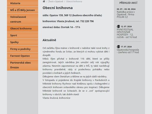 www.obecopatov.cz/30-obecni-knihovna#main_content