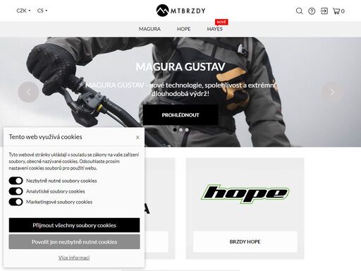 specialista na cyklistické mtb brzdy a originálních náhradní díly magura, hope, hayes