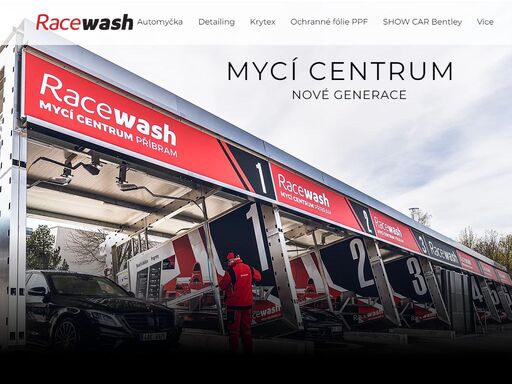 mycí centrum nové generace automyčka racewash je jedna z nejmodernější automyček na území čr.