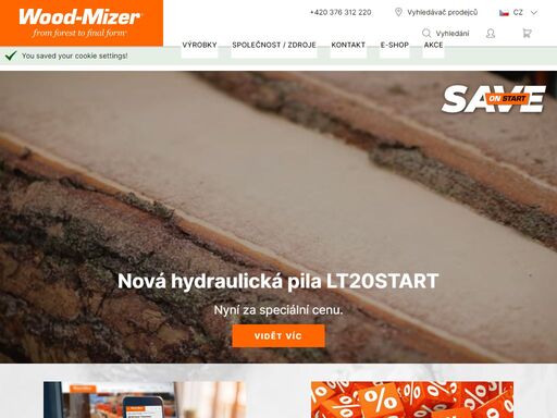 wood-mizer česká republika dodává mobilní i stacionární pily, pilové pásy a další dřevozpracující zařízení pro profesionální producenty dřeva v české republice.