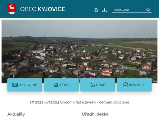 oficiální stránky obce kyjovice