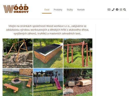 workoutová a dětská hřiště z akátového dřeva. wood workout s.r.o. %