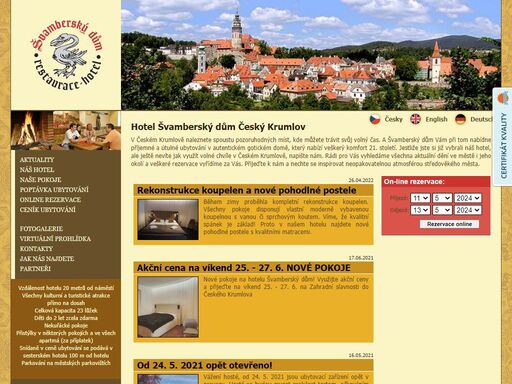 hotel švamberský dům český krumlov. švamberský dům český krumlov vám nabídne příjemné a útulné ubytování v autentickém gotickém hotelu, který nabízí veškerý komfort 21. století. 