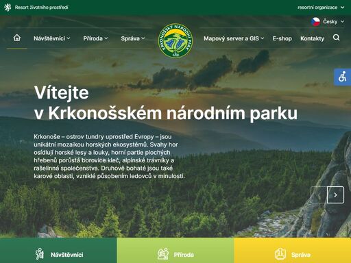 oficiální internetové stránky správy krkonošského národního parku