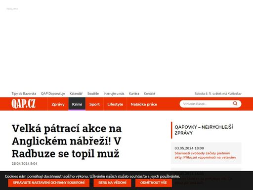 qap.cz - informace z plzeňského kraje kvapem - zprávy, sport, kultura, zábava, rádce, zdraví, qap klub, potřebuji pomoc