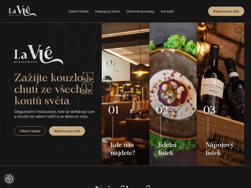 degustační restaurace la vié v českých budějovicích