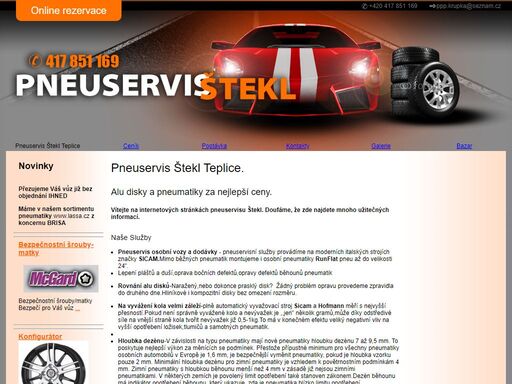 www.pneuservis-stekl-teplice.cz