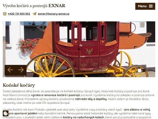 www.kocary-exnar.cz
