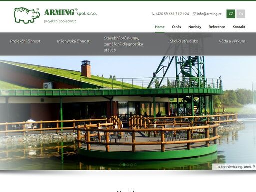 firma arming spol. s r.o. vznikla v roce 1994 na základě sloučení fyzických osob, které podnikají v projekční činnosti a stavební výrobě ji? od roku 1991.