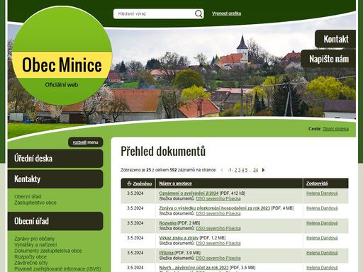 www.obecminice.cz