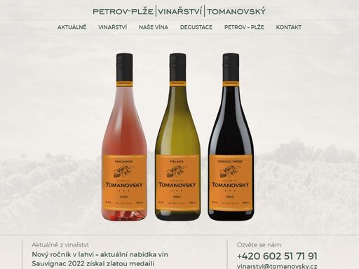 kvalitní moravská vína z petrova od vinařství tomanovský