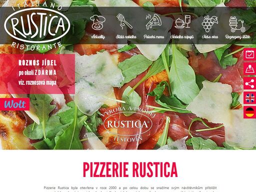 italiano ristorante rustica nabízí svým hostům severoitalskou domácí vesnickou kuchyni, prodej čertvých těstovin a polohou místo setkání a ochodních schůzek