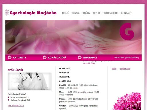 gynekologie marjánka - gynekologicko-porodnická ordinace