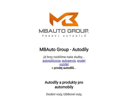 mbauto group - prodej autodílů