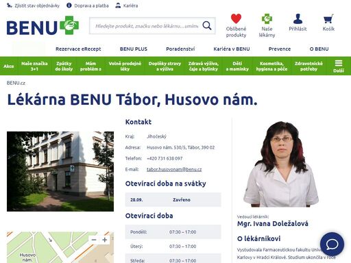 ?bezbariérová lékárna a výdejna e-shopu. homeopatická poradna a rozšířený sortiment dětského sortimentu, geriatrické a zubní péče a speciální výživy.?