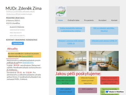 pediatrie zrak - mudr. zdeněk zíma, praktický dětský lékař, pediatrie, endokrinologie, dětská endokrinologie, novorozenec, praktický lékař pro děti a dorost, pldd