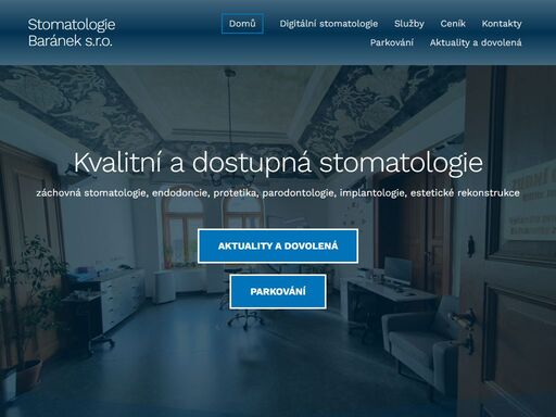 www.stomatologiebaranek.cz