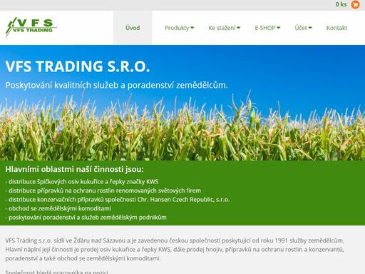 obchodní firma - exkluzivní prodejce osiva řepky a kukuřice kws
