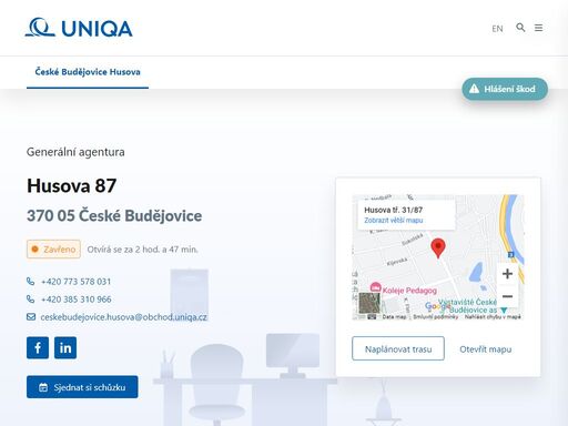 uniqa.cz/detaily-pobocek/ceske-budejovice-husova