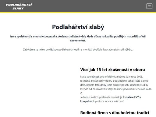 www.podlaharstvislaby.cz