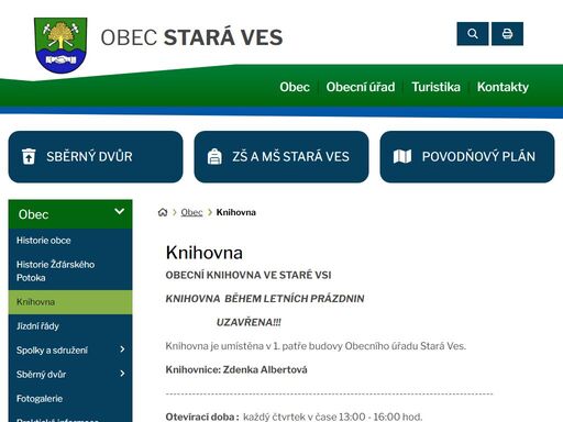 staraves.eu/obec/knihovna