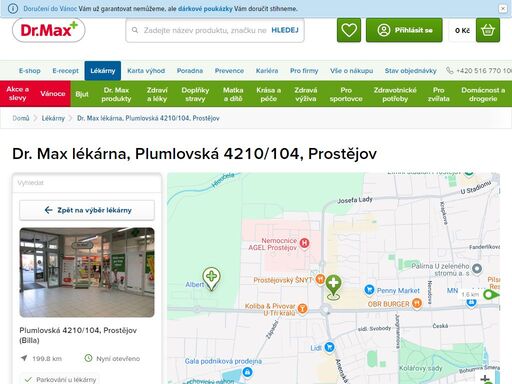 dr. max lékárna, plumlovská 4210/104, prostějov | dr. max lékárna