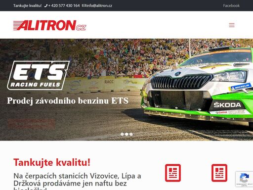 prodejce pohonných hmot a závodního benzinu ets. alitron cz - již více než 20 let vydavatel motoristického magazínu rally.