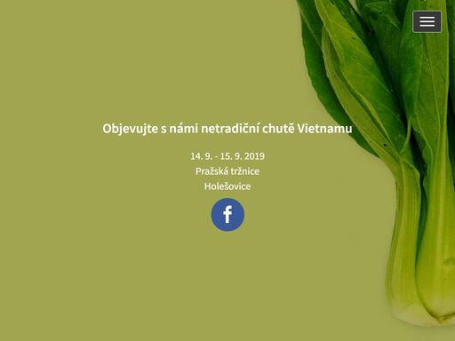 ochutnej vietnam je festival vietnamské kultury a kuchyně v praze. objevujte s námi netradiční chutě vietnamu. přeneseme vás do dálné jihovýchodní asie, kde ochutnáte a zažijete to nejlepší z vietnamu. ochutnej vietnam 2018 se bude konat 15.-16. září 2018.