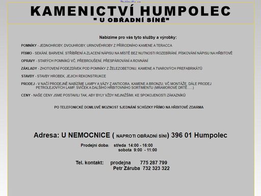 www.kamenictvi-humpolec.cz