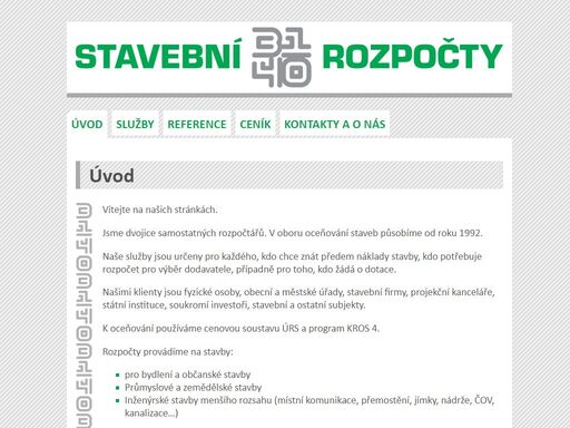 www.stavebnirozpocet.cz
