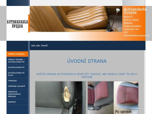www.autosedadla.cz