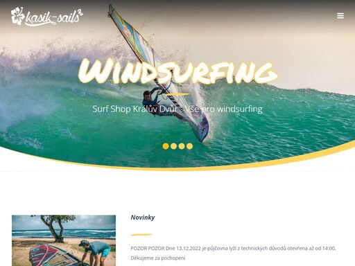 surf shop králův dvůr - vše pro windsurfing | poradíme vám se strojením i s technikou jízdy, doporučíme vhodné revíry pro vás a mnoho dalšího